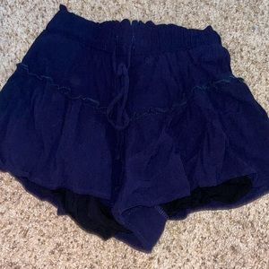 altered state shorts navy with ruffles size xs
